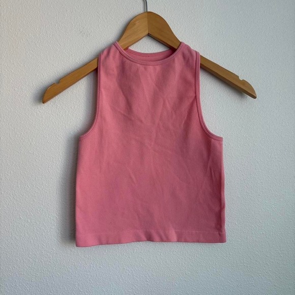 Free People Tops - Intimately Free People Pink Ribbed Racerback Seamless Crop Tank Top XS/S